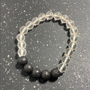Clear and Black Bracelet